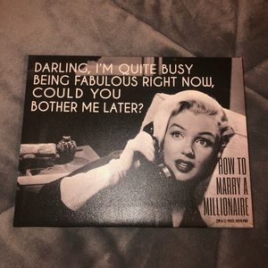 Black & White Marilyn Monroe Wall Decor